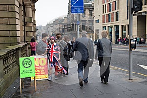 EDINBURGH, SCOTLAND, UK Ã¢â¬â September 18, 2014 - Independence referendum day